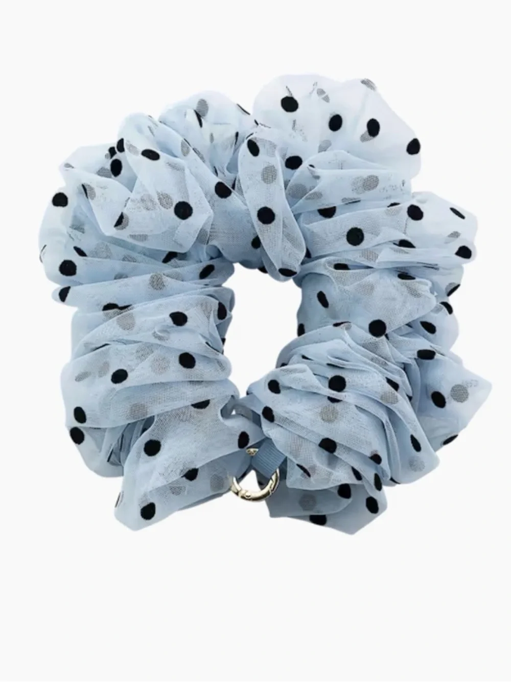 PopSocket Tulle Blue Polka Dot Scrunchie Phone Wrist Strap New in Box